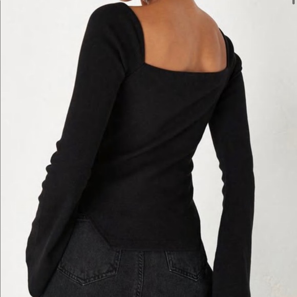 Misguided Asymmetric Milkmaid Top - Picture 2 of 4